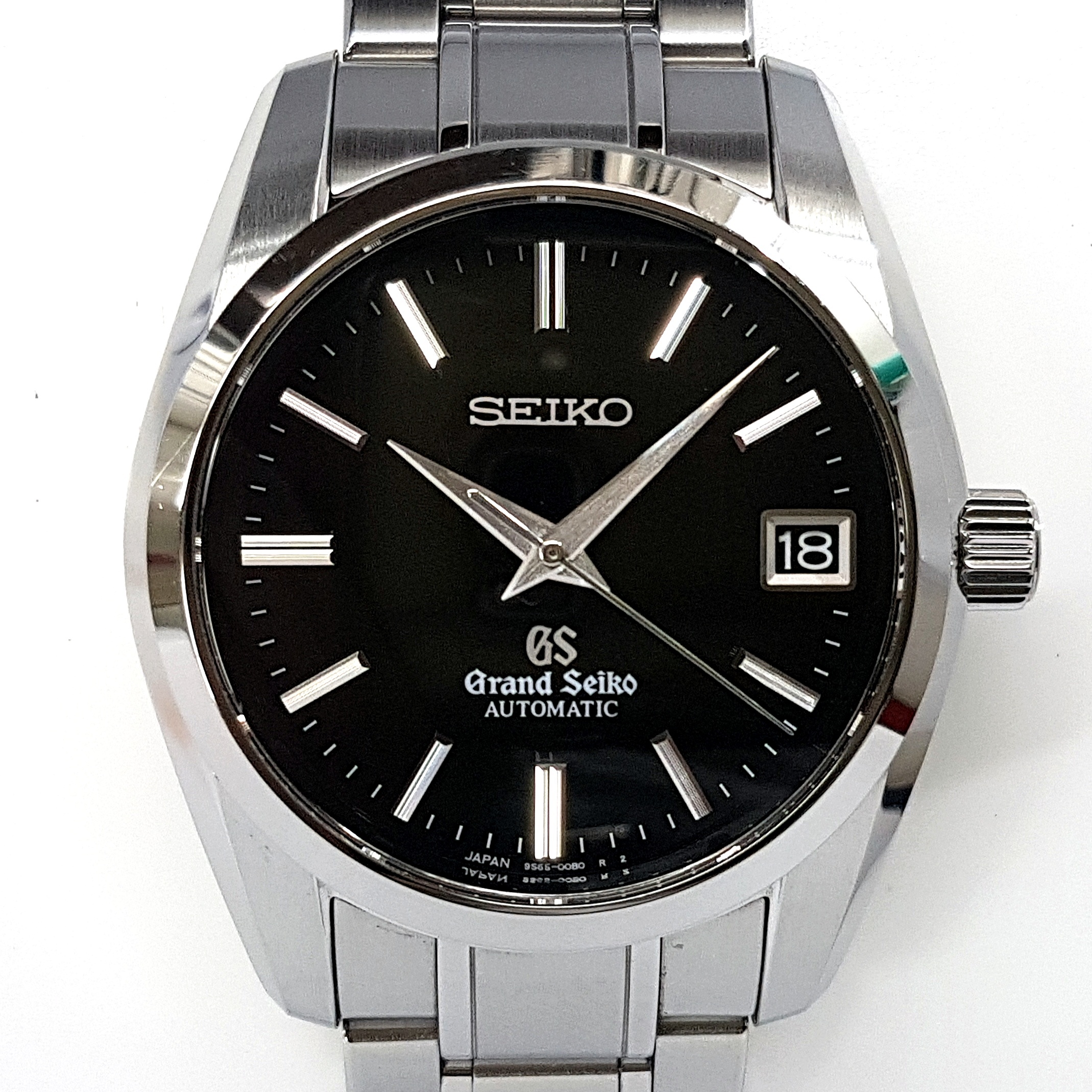 Seiko Grand Seiko SBGR053 37MM Stainless Steel Automatic Black Dial B&P ...